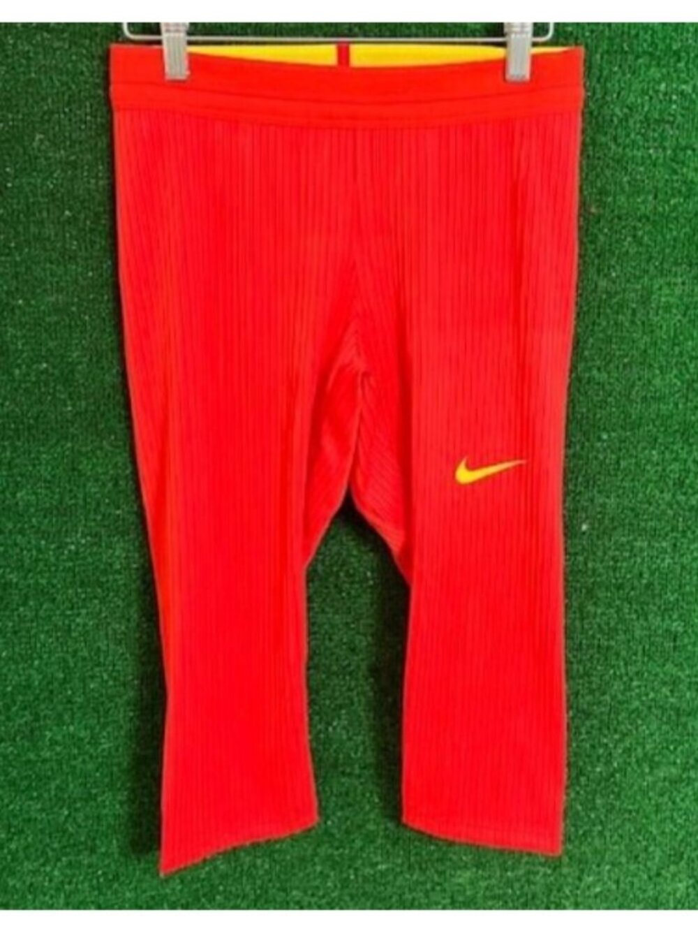 Women's Nike Pro Elite Track & Field 3/4 Tights Pants Red AO8495-000 Size M